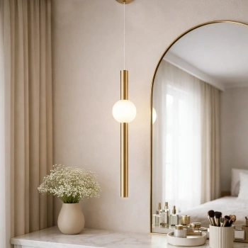 Moderne LED-Pendelleuchte Led Solis A1 Gold 3000K