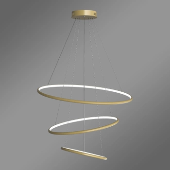 Moderne LED-Pendelleuchte Orbit No.3 80 cm Gold 3000K mit Tuya LEDesign