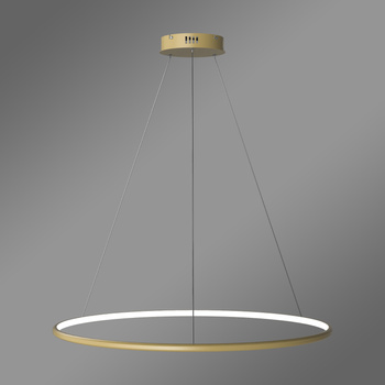 Moderne LED-Hängeleuchte Orbit No.1 80 cm Gold 4000K mit Fernbedienung LEDesign