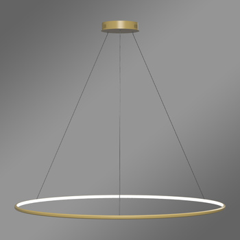 Moderne LED-Hängeleuchte Orbit No.1 120 cm Gold 3000K mit Fernbedienung LEDesign