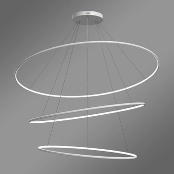 Moderne LED-Pendelleuchte Orbit No.3 150 cm Weiß 3000K mit Fernbedienung LEDesign