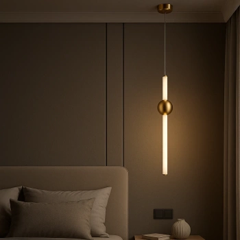 Moderne LED-Pendelleuchte Led Solis B1 Gold 3000K