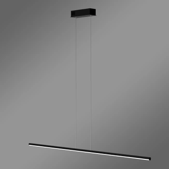 Moderne LED-Pendelleuchte LINE 120 cm Schwarz 4000K mit Fernbedienung LEDesign