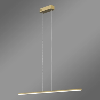 Moderne LED-Pendelleuchte LINE 100 cm Gold 4000K dimmbar LEDesign