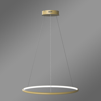 Moderne LED-Hängeleuchte Orbit No.1 60 cm Gold 3000K mit Fernbedienung LEDesign