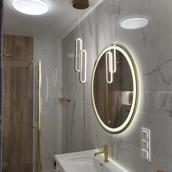 Moderne LED-Pendelleuchte Led Ellipse No.2 Gold 4000K LEDesign