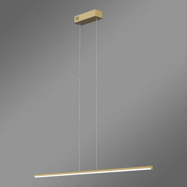 Moderne LED-Pendelleuchte LINE 100 cm Gold 4000K mit Fernbedienung LEDesign