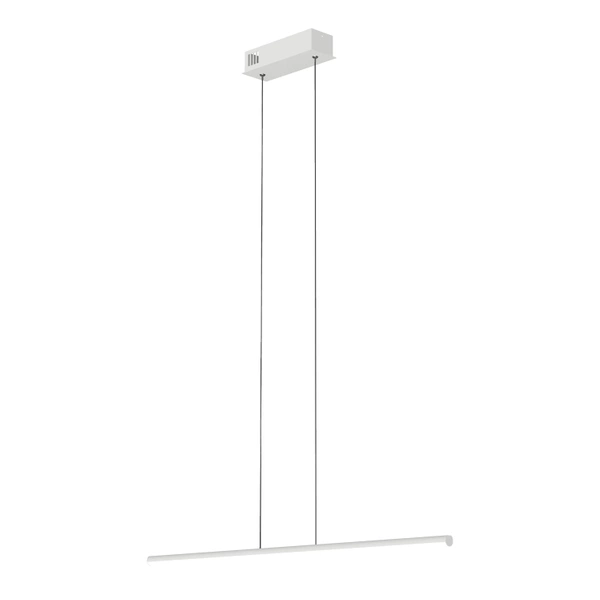 Moderne LED-Pendelleuchte LINE 80 cm Weiß 3000K dimmbar LEDesign