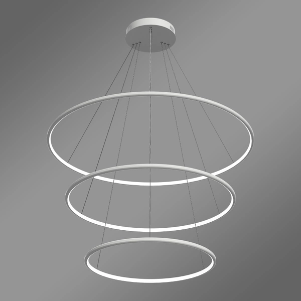Moderne LED-Pendelleuchte Orbit No.3 100 cm Weiß 4000K mit Tuya LEDesign