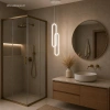 Moderne LED-Pendelleuchte Led Ellipse No.2 Weiß 3000K LEDesign