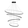 Moderne LED-Pendelleuchte Orbit No.4 120 cm Schwarz 4000K mit Fernbedienung LEDesign