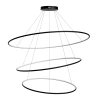 Moderne LED-Pendelleuchte Orbit No.3 150 cm Schwarz 3000K mit Tuya LEDesign