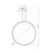 Moderne Led Moon Pendelleuchte 120 cm weiß neutral 4K LEDesign