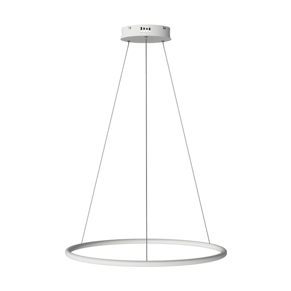 Moderne LED-Pendelleuchte Orbit No.1 60 cm Weiß 3000K mit Fernbedienung LEDesign