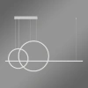 Moderne LED-Pendelleuchte Geometrik No.4 Weiß 4000K mit Fernbedienung LEDesign