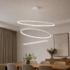 Moderne LED-Pendelleuchte Orbit No.3 150 cm Weiß 4000K LEDesign