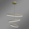 Moderne LED-Pendelleuchte Orbit No.3 80 cm Gold 3000K mit Tuya LEDesign
