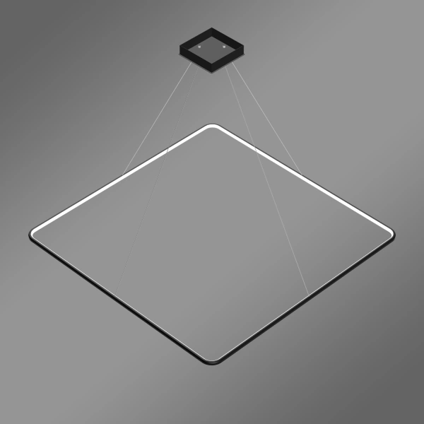 Pendelleuchte Led Quadrum No.1 120 cm Schwarz 4000K mit Fernbedienung LEDesign