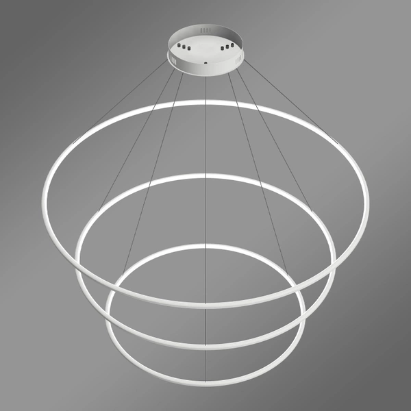Moderne LED-Pendelleuchte Orbit No.3 120 cm Weiß 4000K mit Tuya LEDesign