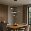 Moderne LED-Pendelleuchte Orbit No.3 80 cm Schwarz 4000K LEDesign
