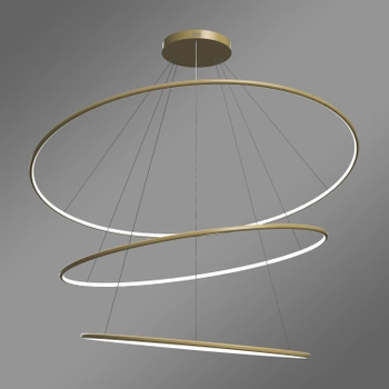 Moderne LED-Pendelleuchte Orbit No.3 Gold 150 cm 4000K mit Tuya LEDesign