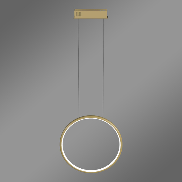 Moderne Pendelleuchte Led Moon 40 cm gold dimmbar mit Triak, neutrales Licht 4000K | LEDesign