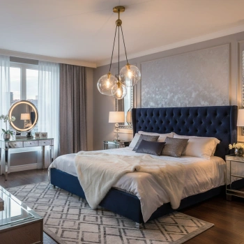 Elegante Glaskugel-Pendelleuchte Golden Sphere