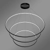 Moderne LED-Pendelleuchte Orbit No.3 120 cm Schwarz 3000K mit Tuya LEDesign