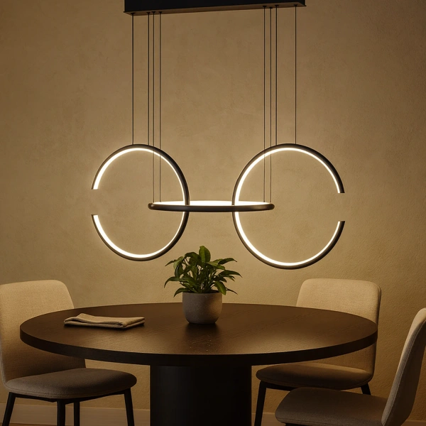 Moderne Led-Pendelleuchte Celestial Nein.3 cm schwarz neutral 4K LED-Design