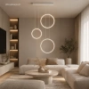 Moderne Led Moon Pendelleuchte Nein.3 Weiß 3000K LEDesign