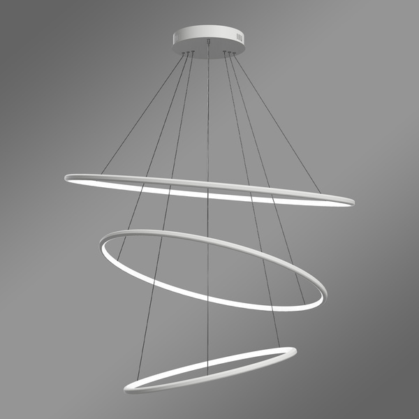 Moderne LED-Pendelleuchte Orbit No.3 100 cm Weiß 3000K mit Tuya LEDesign