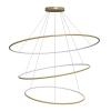 Moderne LED-Pendelleuchte Orbit No.3 Gold 150 cm 3000K mit Fernbedienung LEDesign