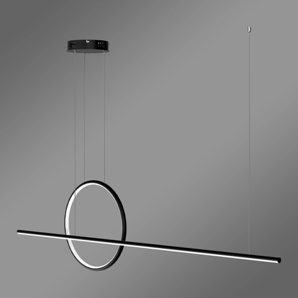 Moderne LED-Pendelleuchte Geometrik 40 cm Schwarz 4000K dimmbar LEDesign