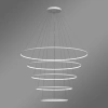 Moderne LED Pendelleuchte Orbit No.5 Weiß 150 cm 3000K LEDesign