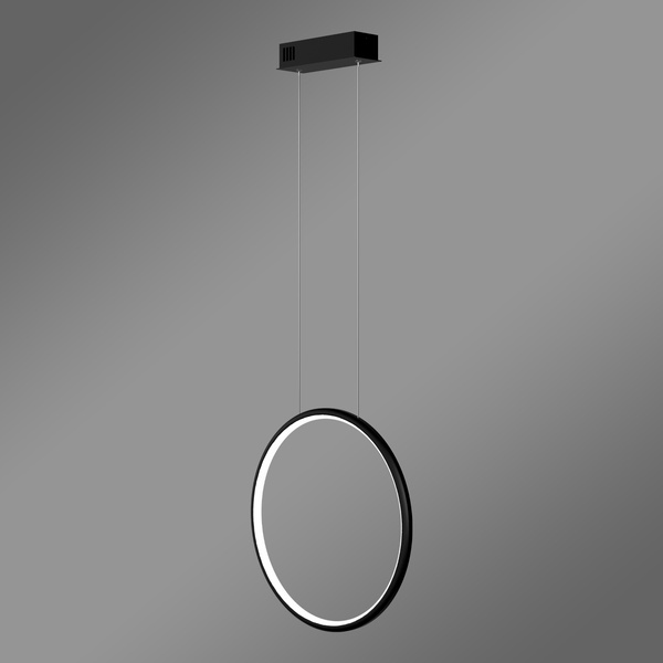 Moderne LED-Hängeleuchte Moon 40 cm Schwarz dimmbar warmes Licht 3000K LEDesign