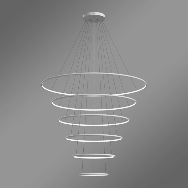 Moderne LED-Pendelleuchte Led Orbit No.6 150 cm Weiß 4000K LEDesign