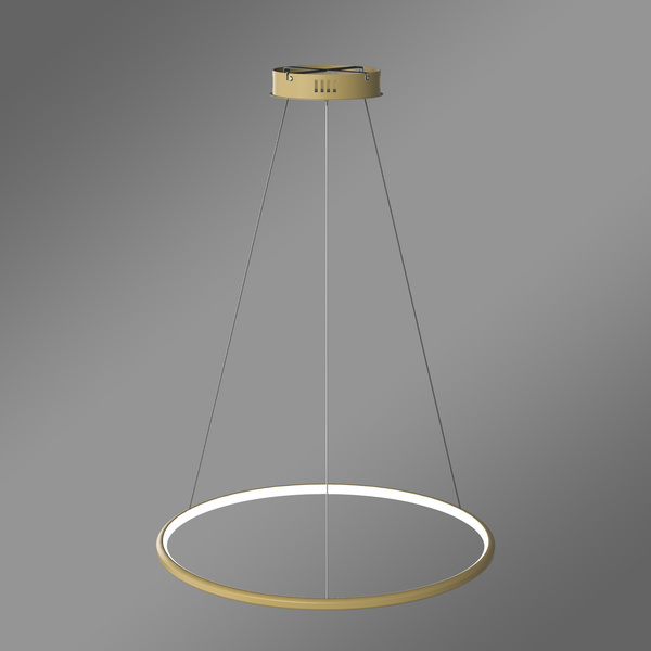 Moderne LED-Hängeleuchte Orbit No.1 60 cm Gold 4000K mit Fernbedienung LEDesign