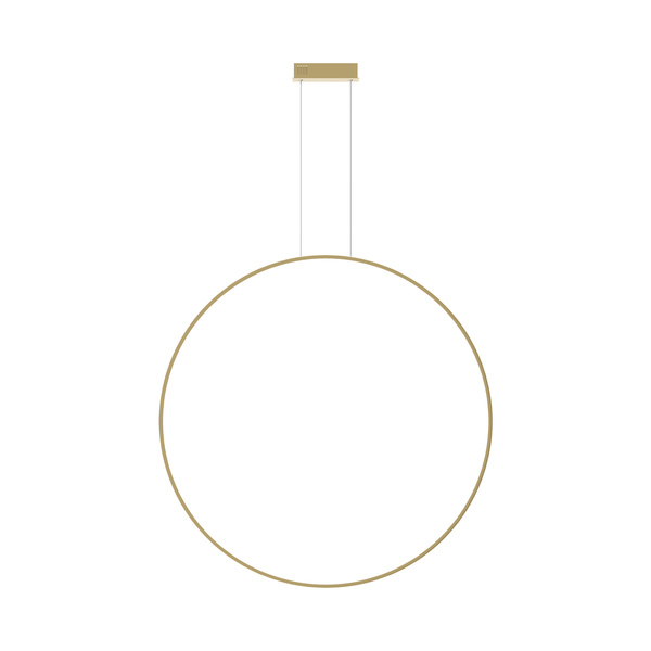 Moderne Pendelleuchte LED Moon 100 cm in Gold, neutrales Licht 4000K | LEDesign