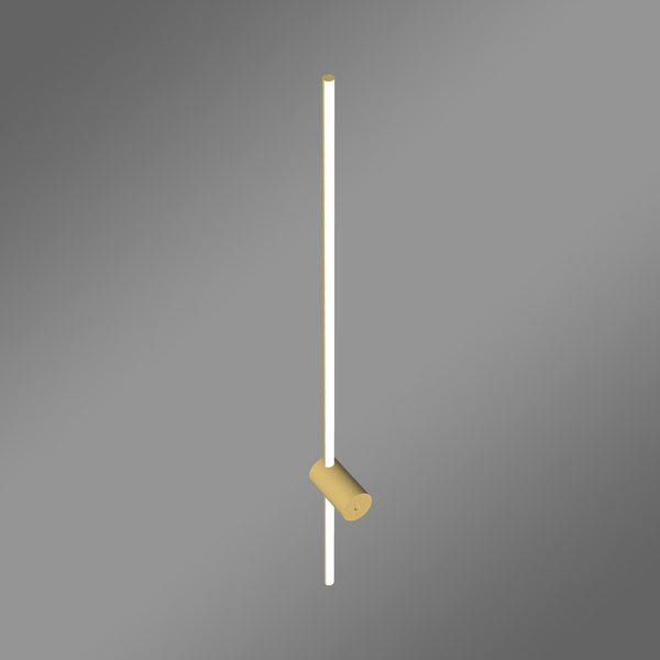 Moderne LED-Wandleuchte Line 120 cm Gold 4000K elegantes Wandlicht LEDesign