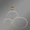 Moderne LED-Pendelleuchte Orbit S No.3 100 cm Gold 4000K LEDesign