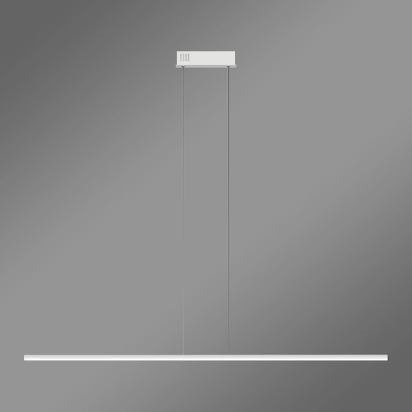 Moderne LED-Pendelleuchte LINE 120 cm Weiß 4000K dimmbar LEDesign