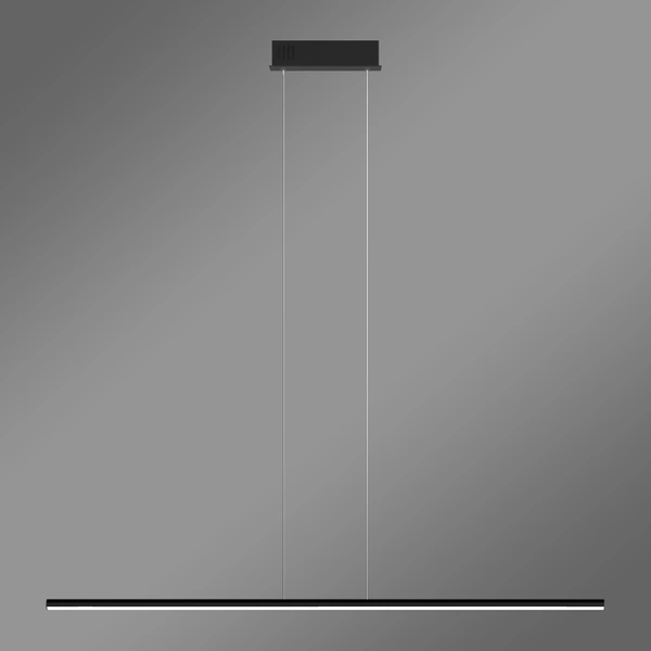 Moderne LED-Pendelleuchte LINE 100 cm Schwarz 4000K dimmbar LEDesign
