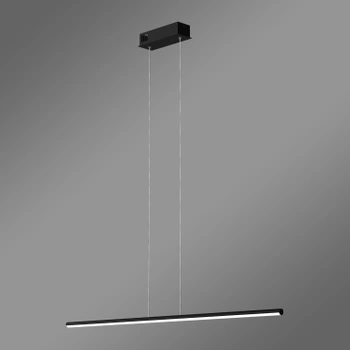 Moderne LED-Hängeleuchte Line 100 cm Schwarz – Warmweißes Licht 3000K – LEDesign