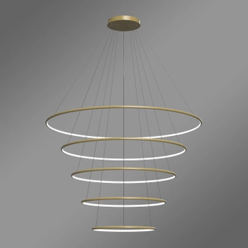 Moderne LED Pendelleuchte Orbit No.5 150 cm gold 4000K mit Tuya LEDesign