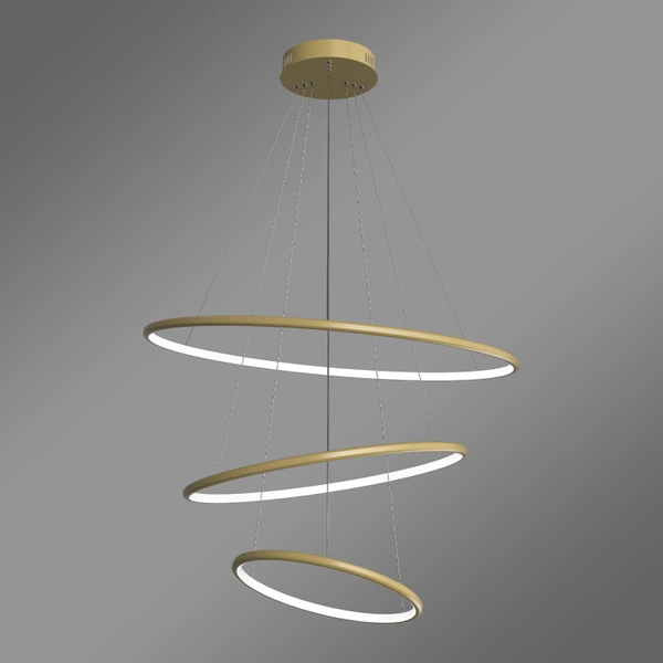 Moderne LED-Pendelleuchte Orbit No.3 80 cm Gold 4000K LEDesign