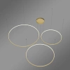 Moderne LED-Pendelleuchte Orbit S No.3 120 cm Gold 4000K dimmbar LEDesign