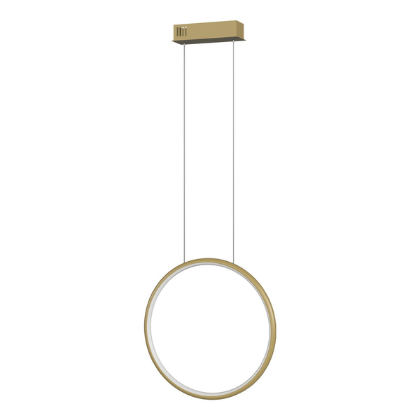 Moderne Pendelleuchte Led Moon 40 cm gold dimmbar mit Triak, neutrales Licht 4000K | LEDesign