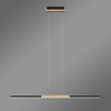 Moderne LED-Pendelleuchte Line 80 cm Schwarz 3000K LEDesign