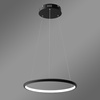 Moderne LED-Hängeleuchte Orbit No.1 40 cm Schwarz 3000K mit Fernbedienung LEDesign