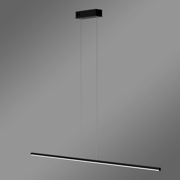Moderne LED-Pendelleuchte LINE 120 cm Schwarz 3000K dimmbar LEDesign